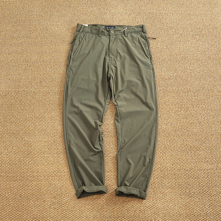 Herren Chino-Hose mit elastischem Bund und praktischen Eingrifftaschen Aliams