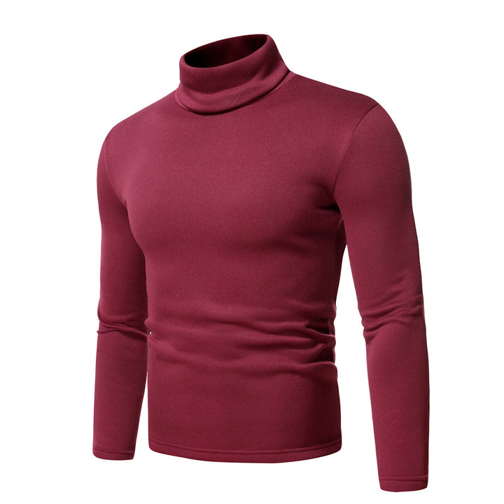 Herren Rollkragenpullover aus hochwertigem Baumwollmix mit figurbetontem Schnitt Aliams
