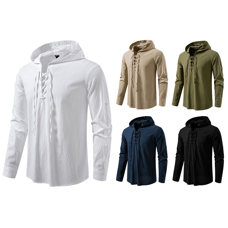 Herren Kapuzentop mit einzigartigem Schnürdesign Aliams