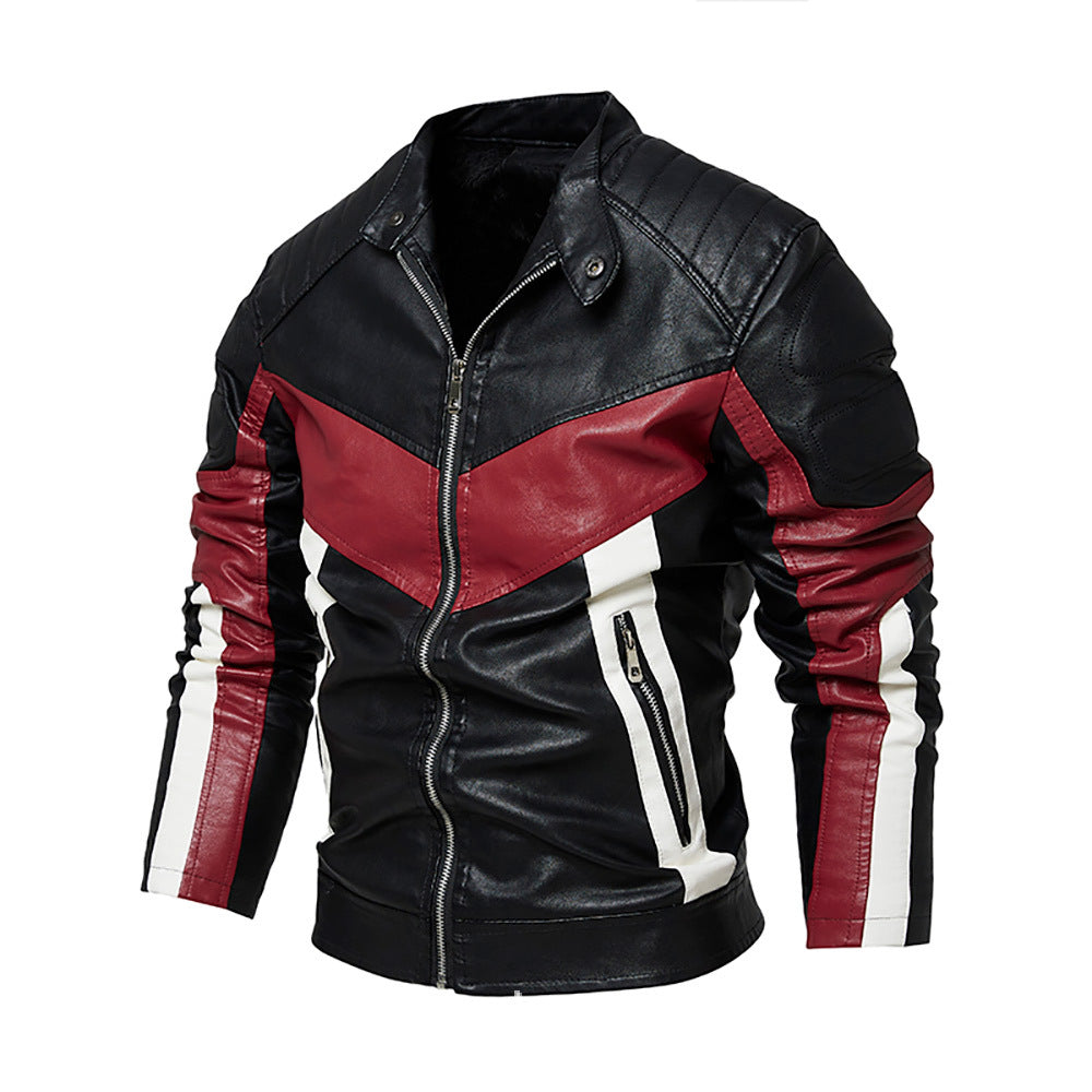 Herren stilvolle Bikerjacke aus hochwertigem Leder Aliams