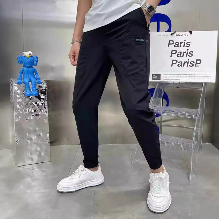 Herren Freizeithose mit praktischen Taschen und elastischem Bund Aliams