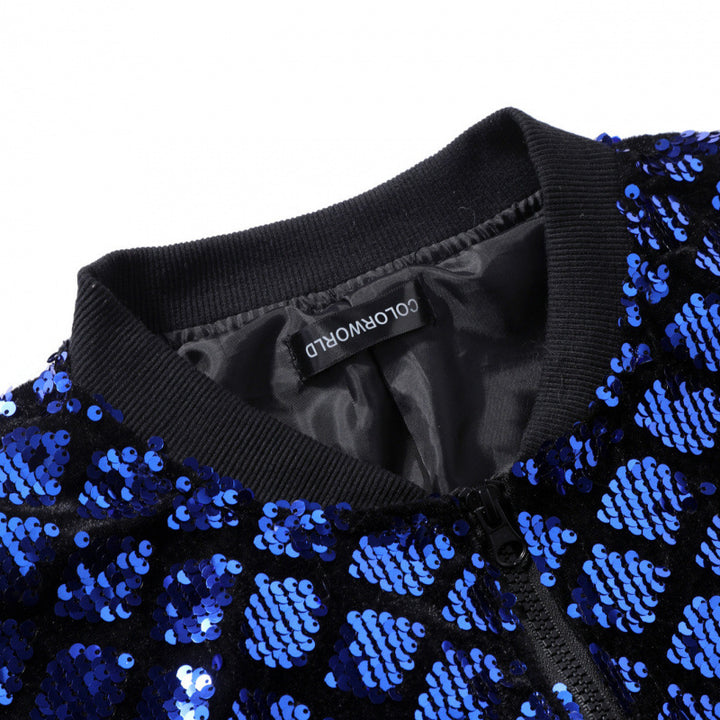 Herren Funkelnde Paillettenjacke Aliams
