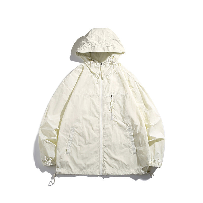 Herren Funktionsjacke mit verstellbarem Kapuzenschutz und atmungsaktiven Einsätzen Aliams