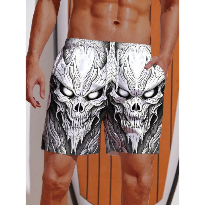 Herren Grafik Psychedelischer Druck Badehose Aliams