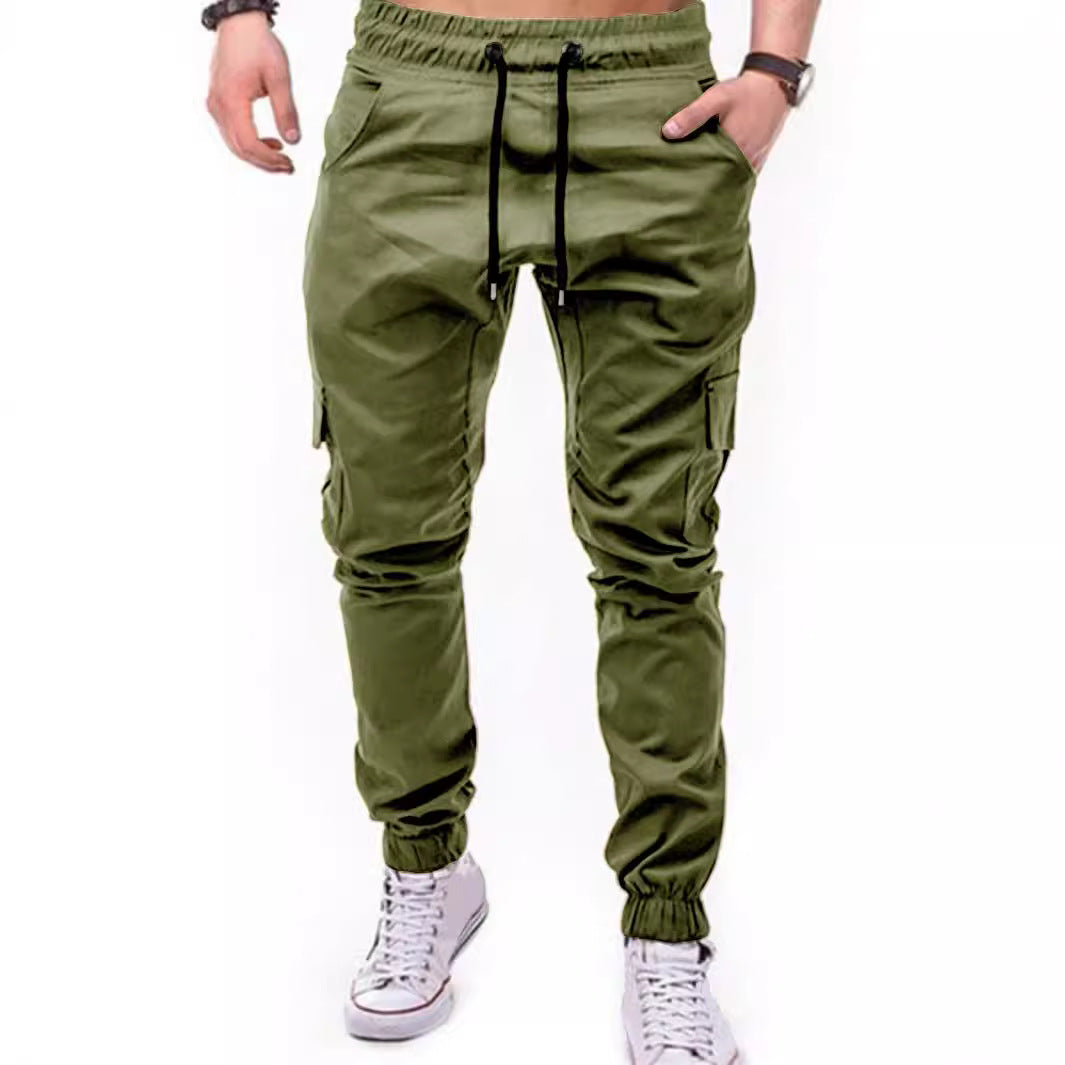 Herren Cargo-Hose mit elastischem Bund und praktischen Multifunktions-Pockets Aliams