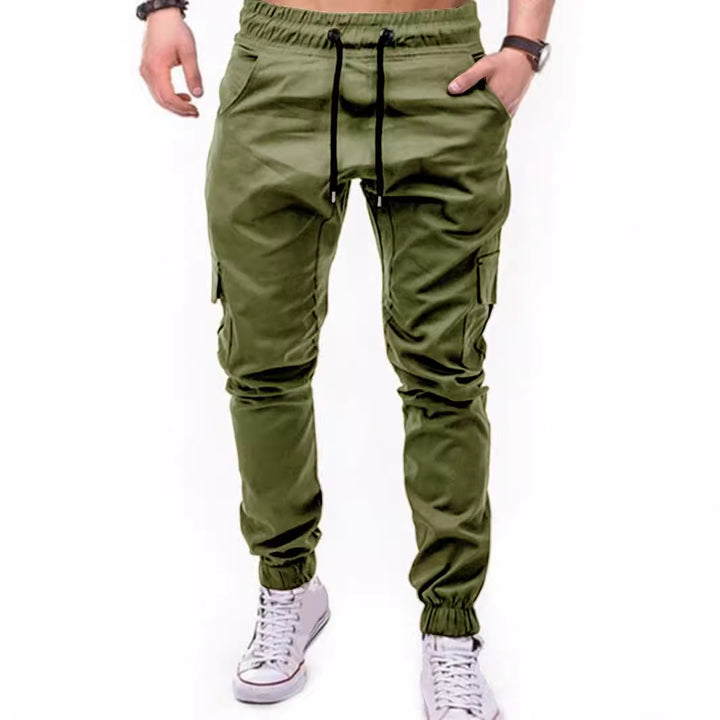 Herren Cargo-Hose mit elastischem Bund und praktischen Multifunktions-Pockets Aliams