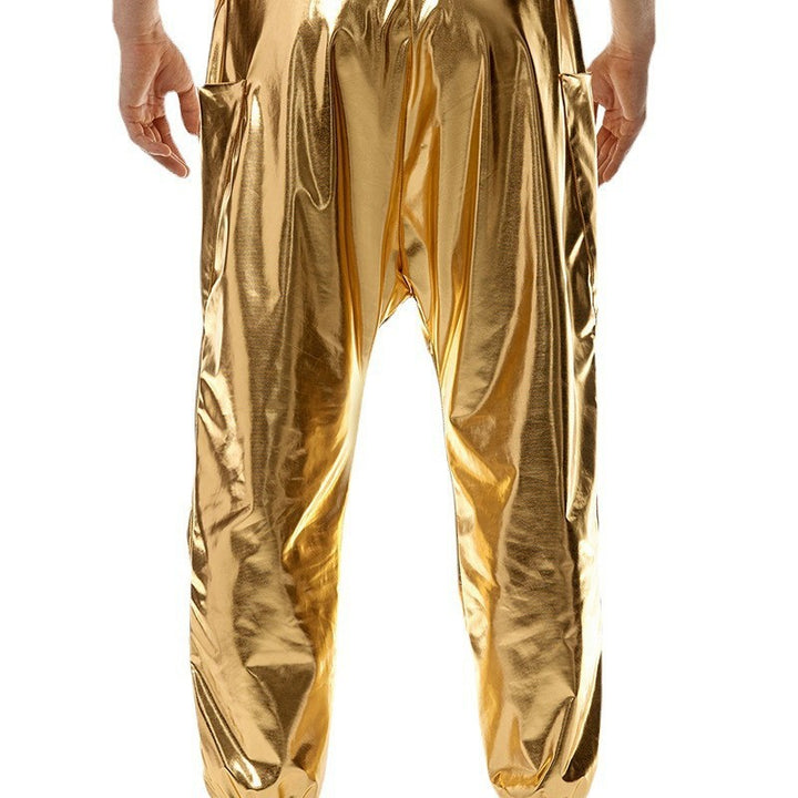 Herren stylische High-Performance Jogginghose aus glänzendem Material Aliams
