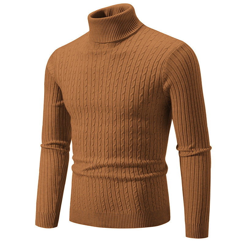 Herren stilvoller Rollkragenpullover aus feinem Strick Aliams