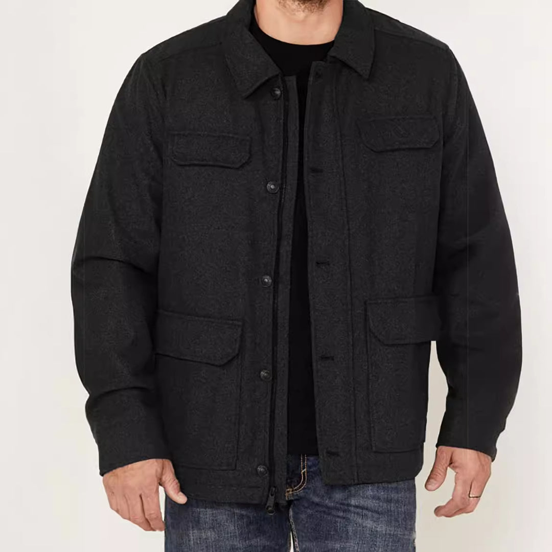 Herren trendige Wolljacke Aliams