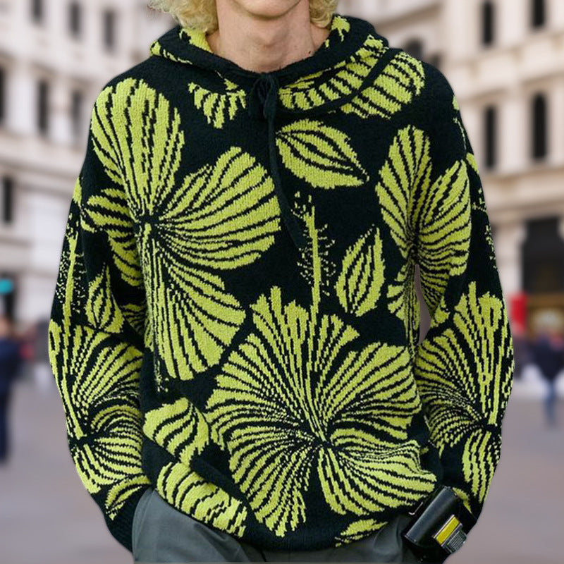Unisex Kapuzenpullover mit einzigartigem floralem Design Aliams