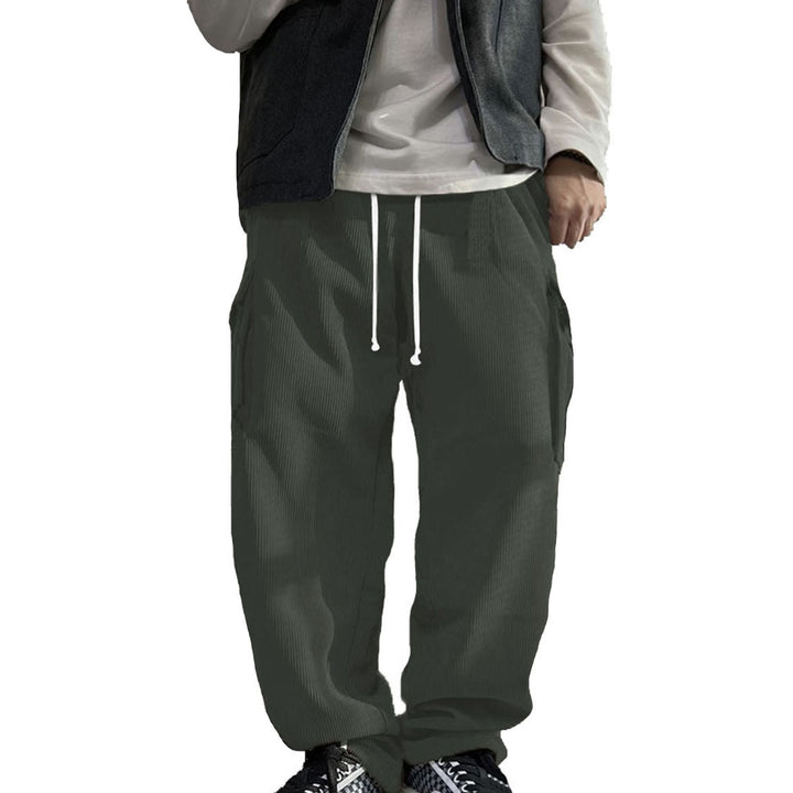 Herren vielseitige Cargo-Hose mit elastischem Bund und praktischen Taschen Aliams