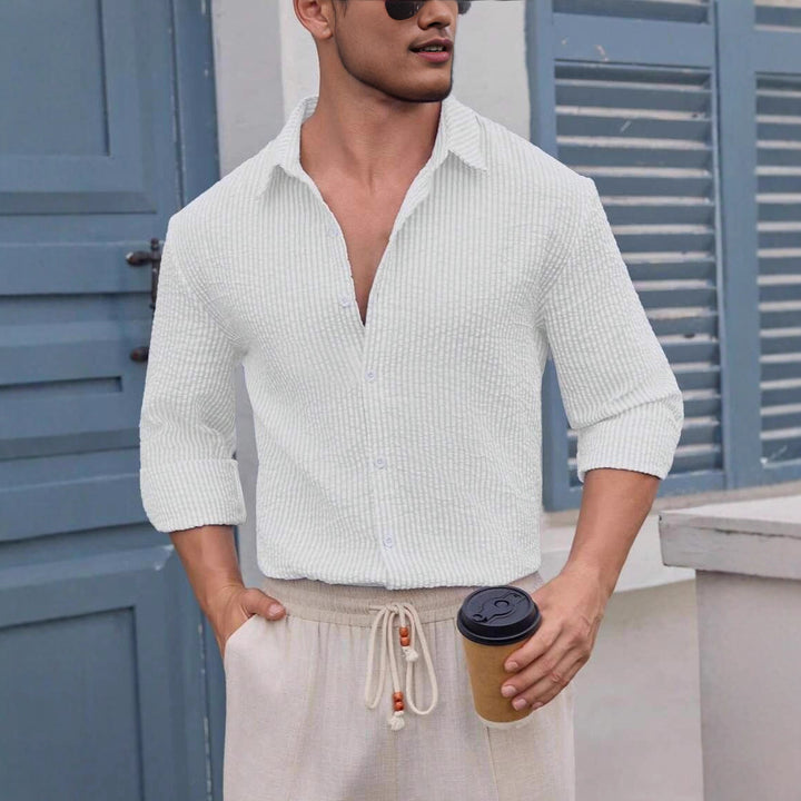 Herren Hemd mit schmalen Streifen Aliams