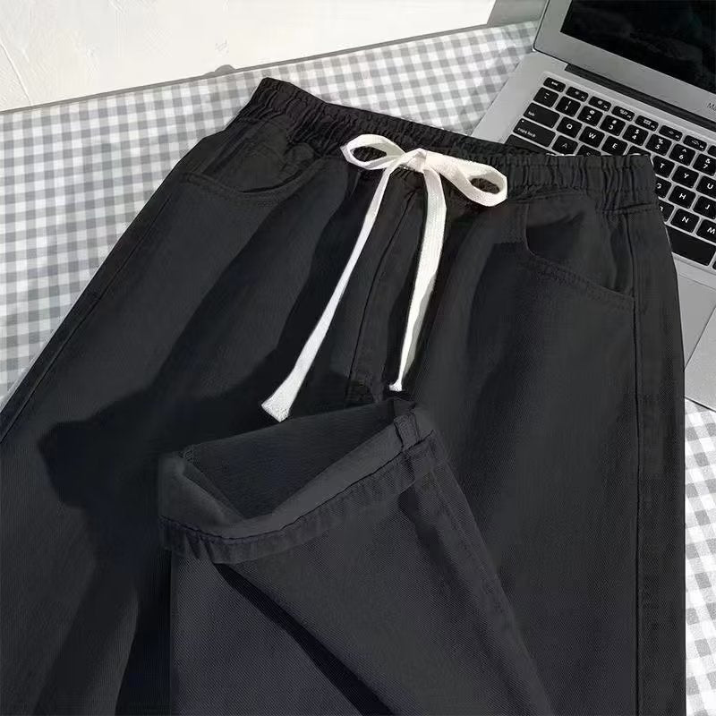 Herren Sportliche Freizeithose mit Kordelzug und tiefen Taschen Aliams