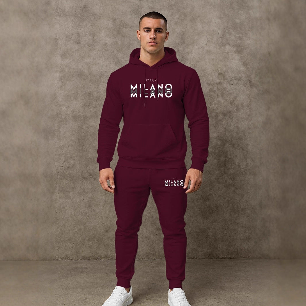 Herren Sportliches Hoodie- und Jogginghosen-Set Aliams