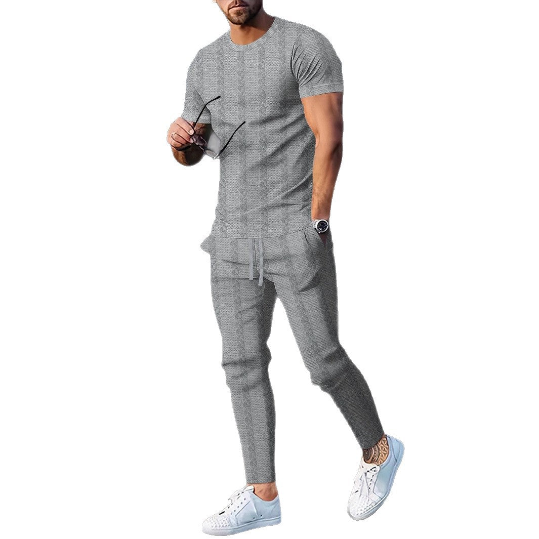 Herren Sportliches Freizeitanzug-Set mit strukturiertem Design Aliams