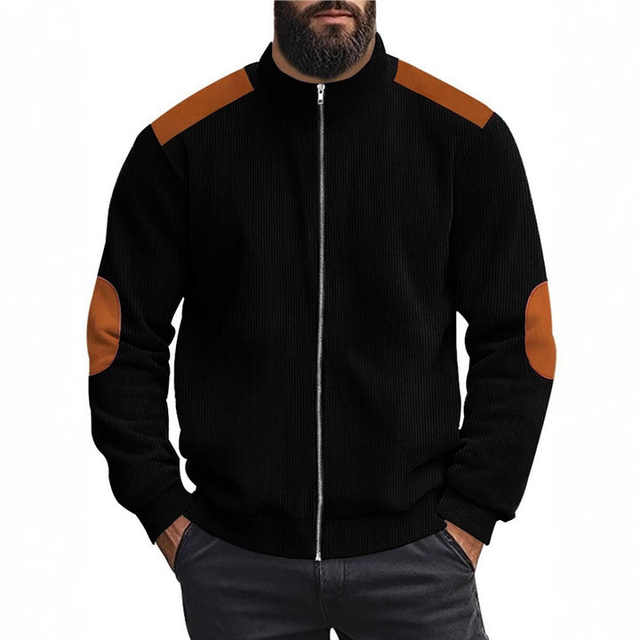 Herren Sportliche Zip-Jacke mit Taschen Aliams
