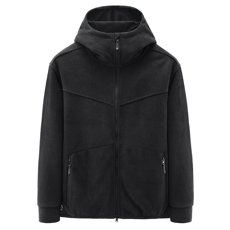 Herren Fleecejacke mit kuscheligem Innenfutter und praktischen Taschen Aliams