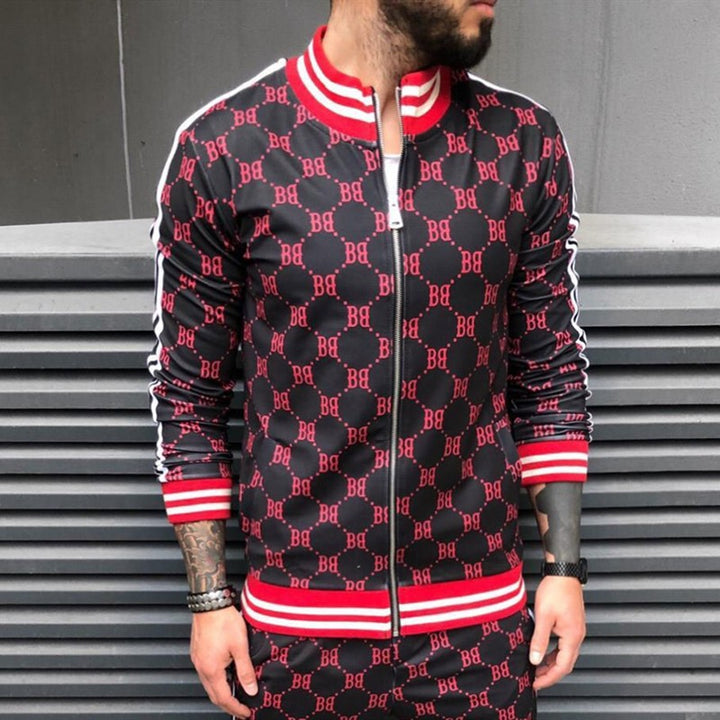 Herren modisches Tracksuit mit grafischem Druck Aliams