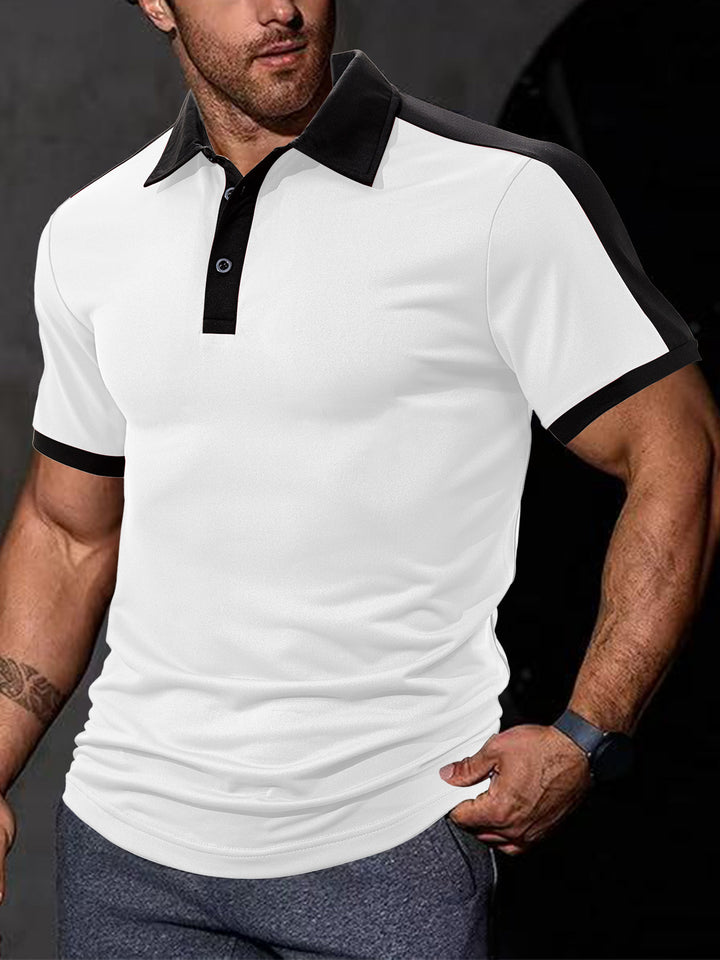 Herren Sportliches Polo-Shirt mit atmungsaktiver Struktur Aliams