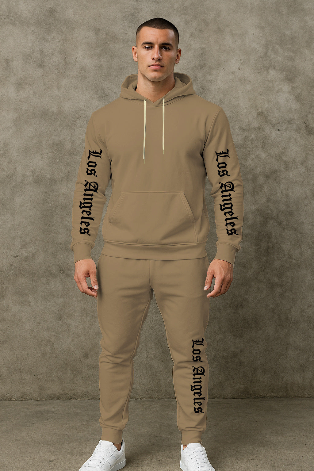 Herren Sportlicher Hoodie- und Jogginghosensatz Aliams