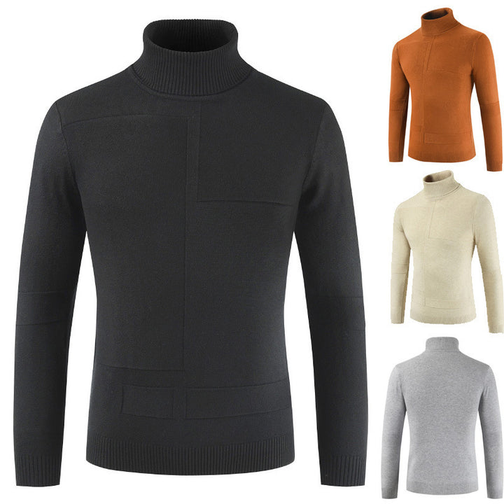 Herren Rollkragenpullover aus weichem Strickmaterial mit modernem Design Aliams