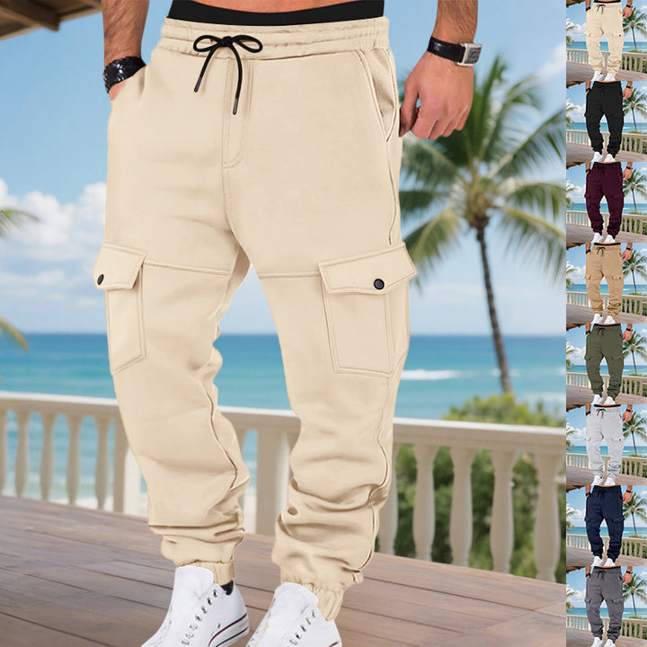 Herren Cargo-Jogginghose mit praktischen Taschen Aliams