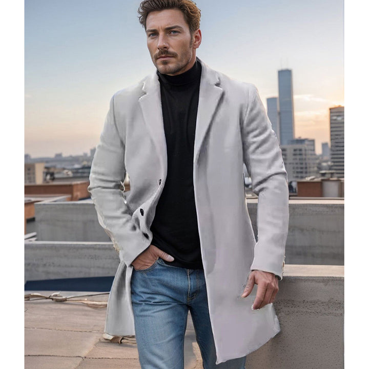 Herren Eleganter Wollmantel mit hochwertiger Verarbeitung Aliams
