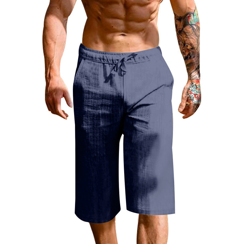 Herren bequeme Sport-Shorts mit elastischem Bund und verstellbarem Kordelzug Aliams