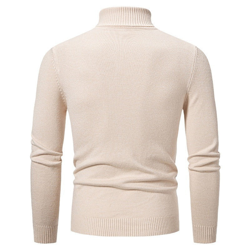 Herren eleganter Rollkragenpullover mit strukturiertem Design Aliams