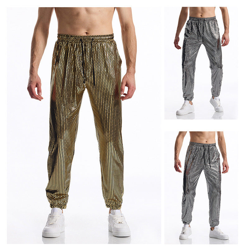 Herren atmungsaktive Jogginghose mit modernem Punktedesign Aliams