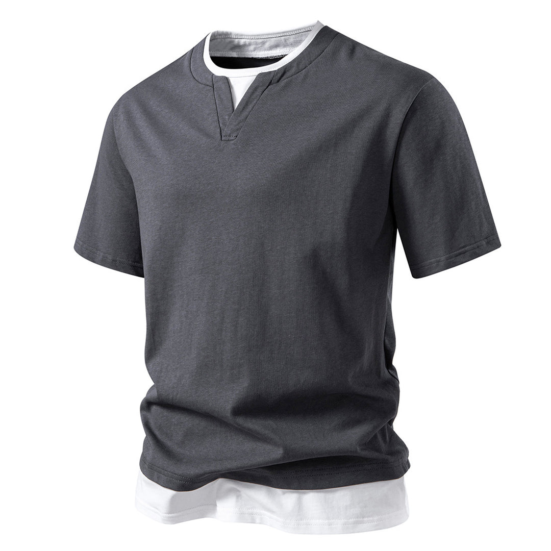 Herren V-Ausschnitt T-Shirt mit modernem Schnitt und lässigem Look Aliams