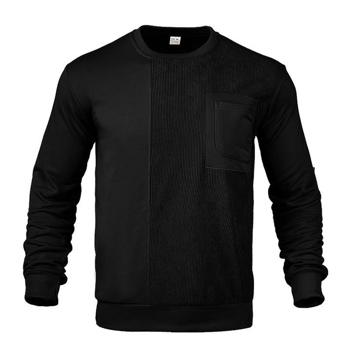 Herren bequemer und stylischer Sweatshirt mit strukturiertem Design und praktischer Tasche Aliams