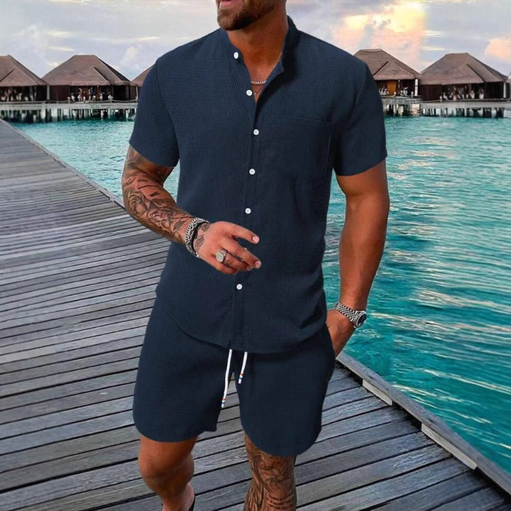 Herren Freizeithemd und Shorts Set Aliams