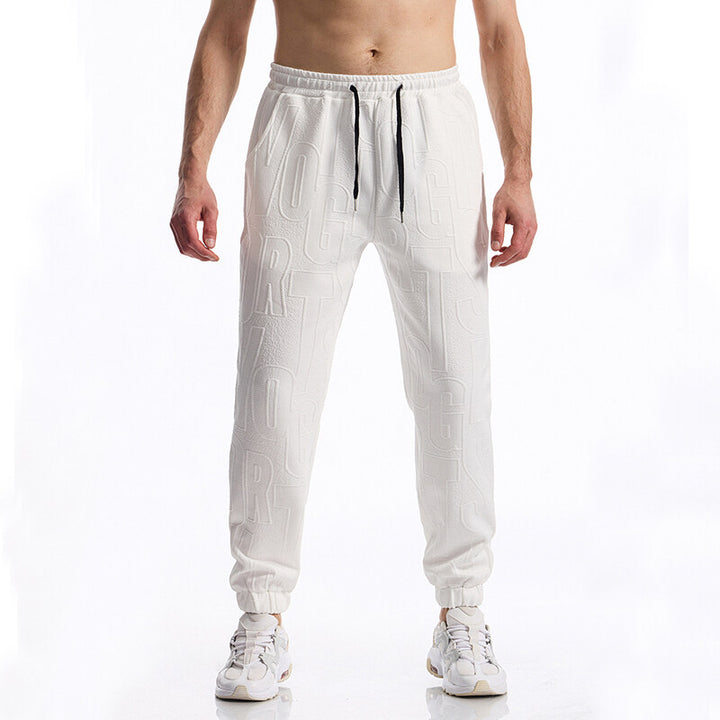 Herren Freizeit-Hose mit elastischem Bund und großem Logoprint Aliams