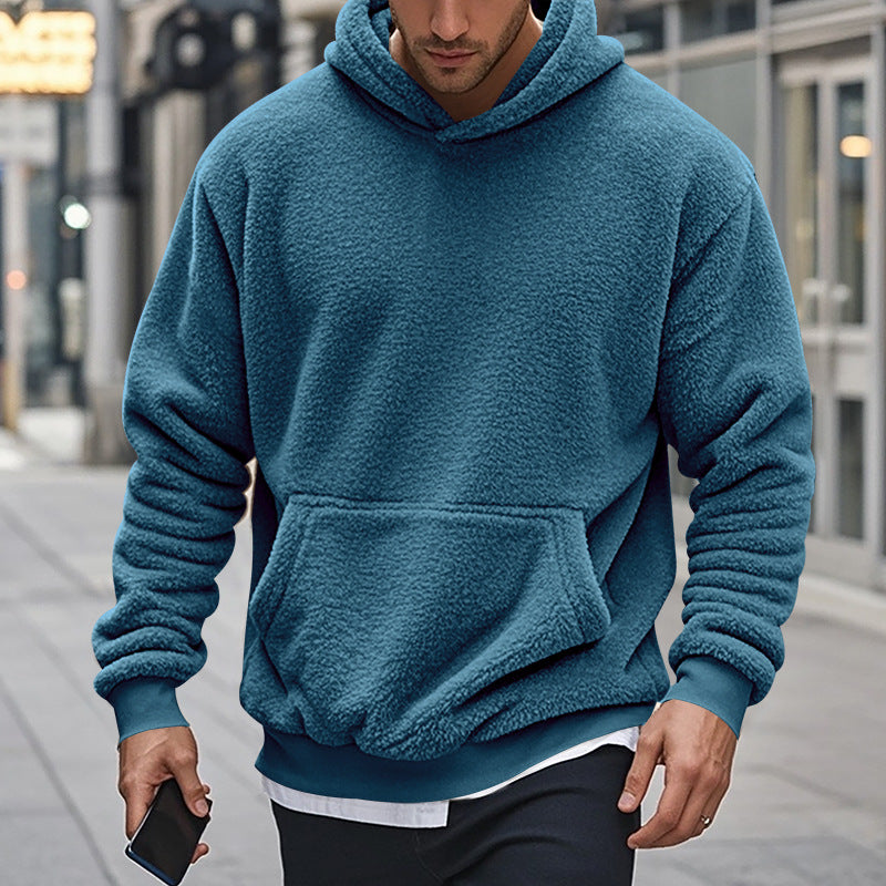 Herren Fleece-Hoodie mit einzigartiger Struktur Aliams