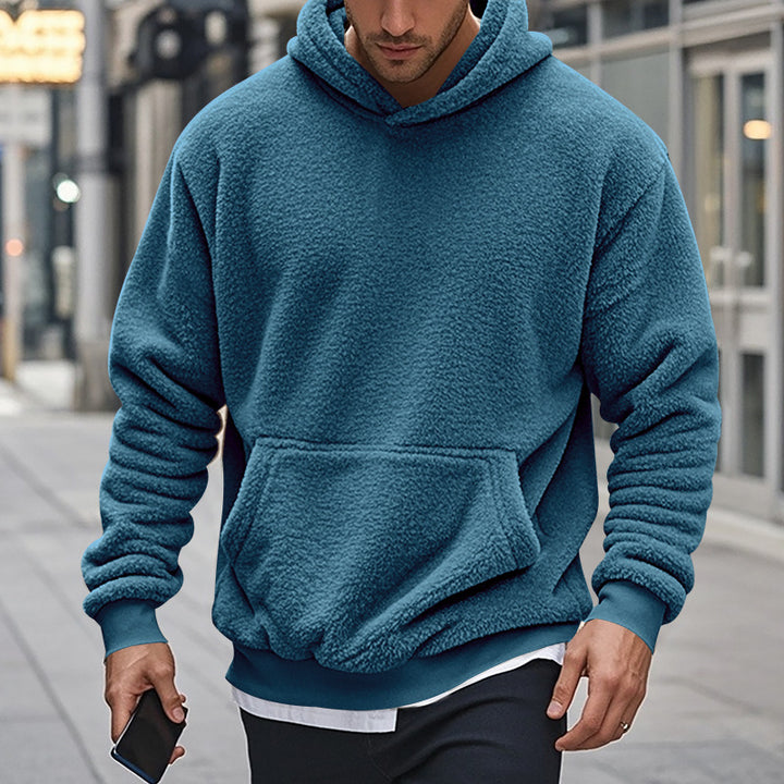 Herren Fleece-Hoodie mit einzigartiger Struktur Aliams