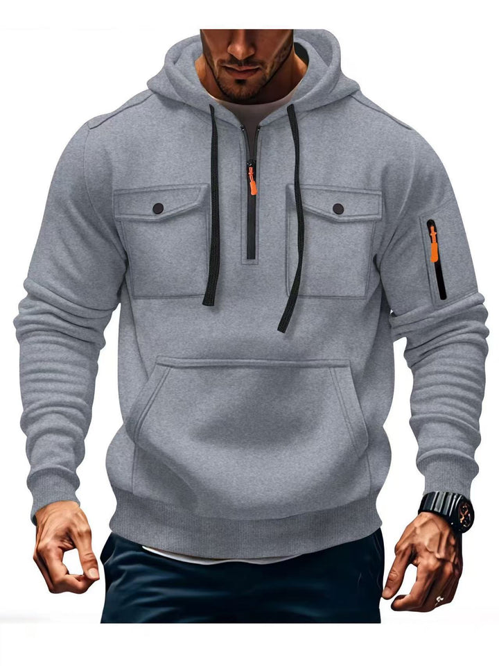Herren Funktions Hoodie mit praktischen Taschen Aliams