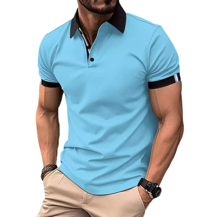Herren Performance Polohemd mit Kontrastdetails Aliams