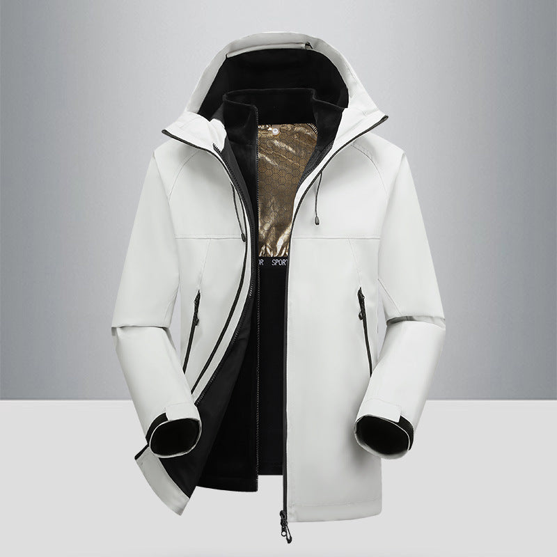 Herren Outdoor-Jacke mit winddichter und wasserabweisender Beschichtung Aliams