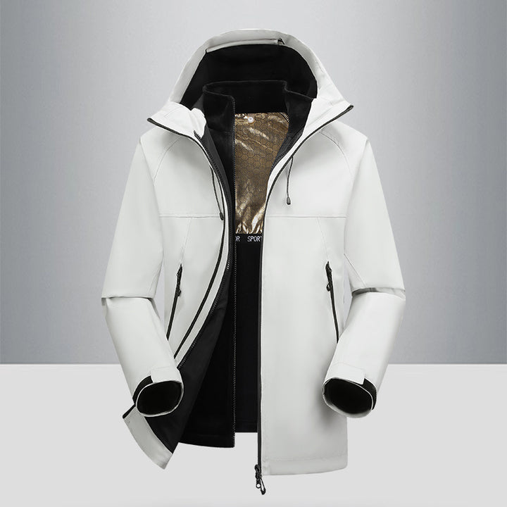 Herren Outdoor-Jacke mit winddichter und wasserabweisender Beschichtung Aliams