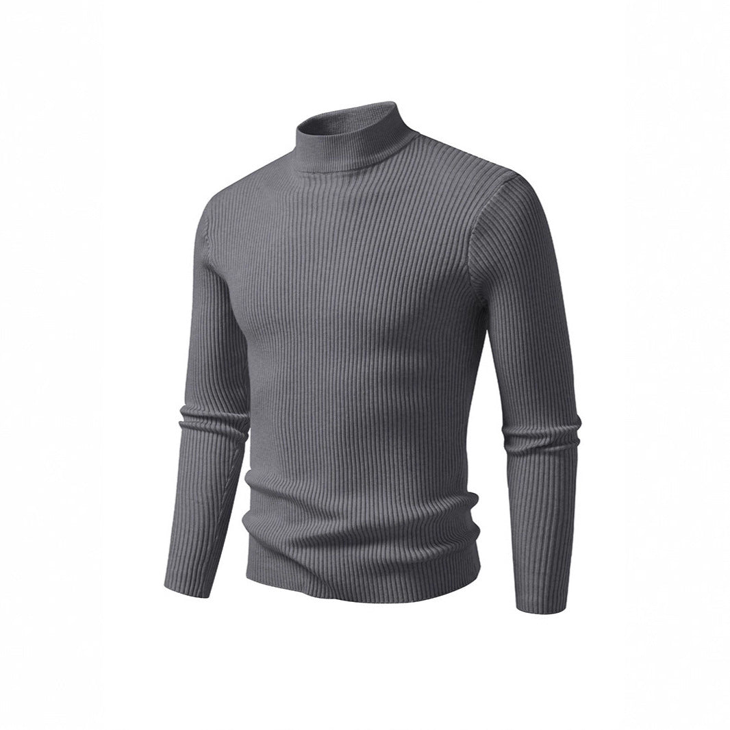 Herren Rollkragenpullover aus strukturiertem Strickmaterial Aliams