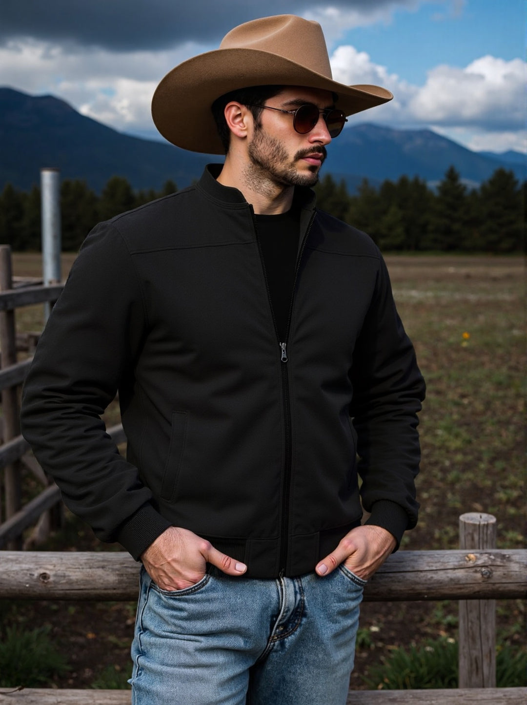 Herren sportliche Bomberjacke mit eleganten Details Aliams