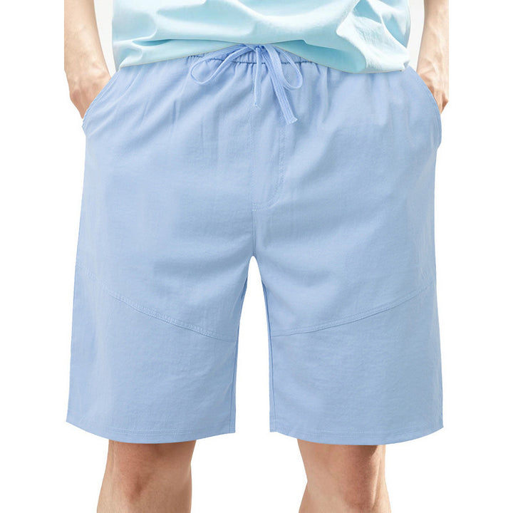 Herren Freizeit-Shorts mit elastischem Bund und seitlichen Taschen Aliams