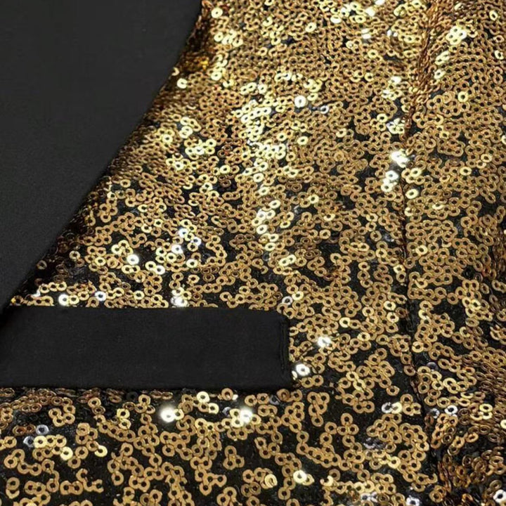 Herren glamouröser Pailletten Blazer Aliams