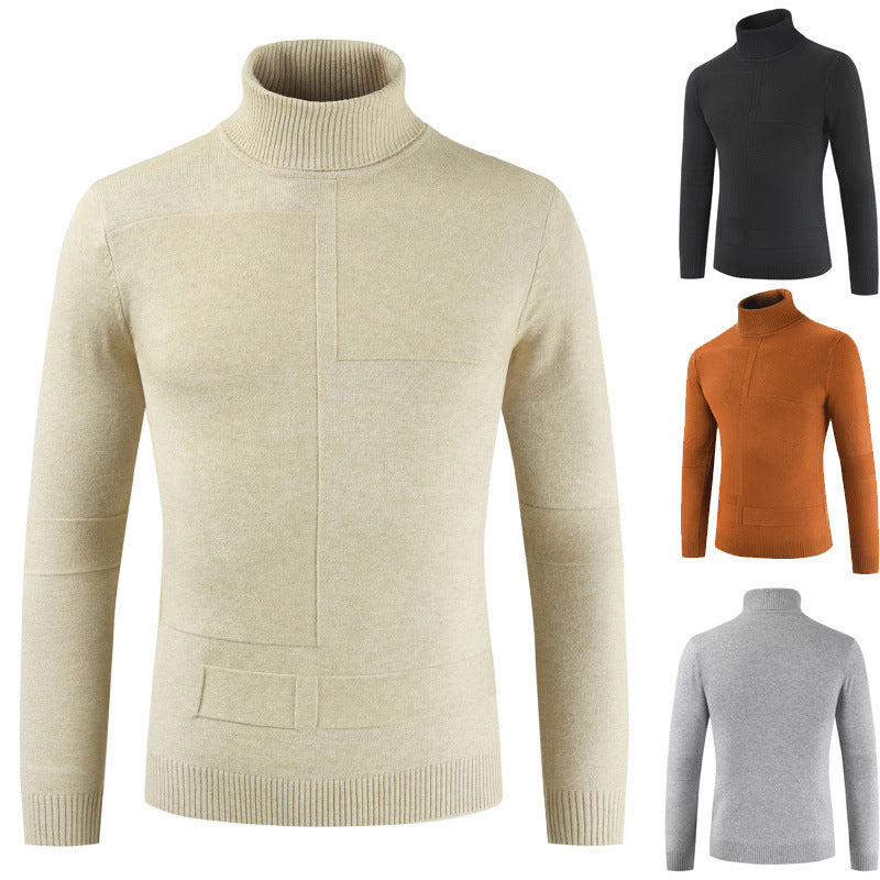 Herren Rollkragenpullover aus weichem Strickmaterial mit modernem Design Aliams