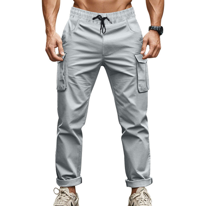 Herren Cargo-Hose mit praktischen Seitentaschen und elastischem Bund Aliams