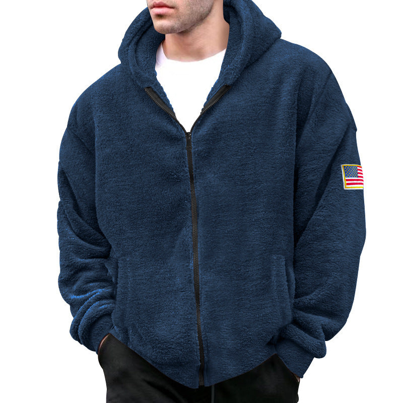Herren gemütlicher Fleece-Hoodie Aliams