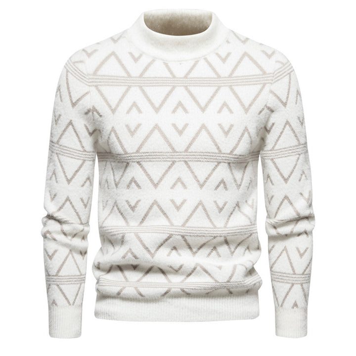 Herren Rollkragenpullover mit modernem Strukturdesign Aliams