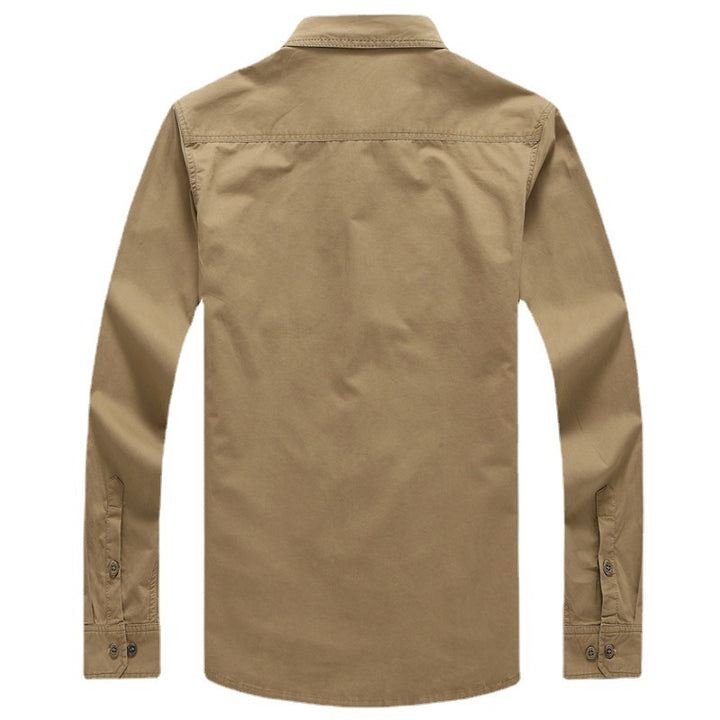 Herren Baumwoll-Utility-Hemd mit praktischen Taschen Aliams