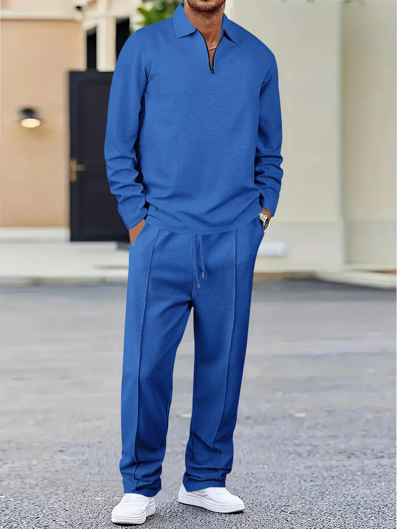 Herren Sportliches Freizeit-Set mit Reißverschluss und elastischem Bund Aliams